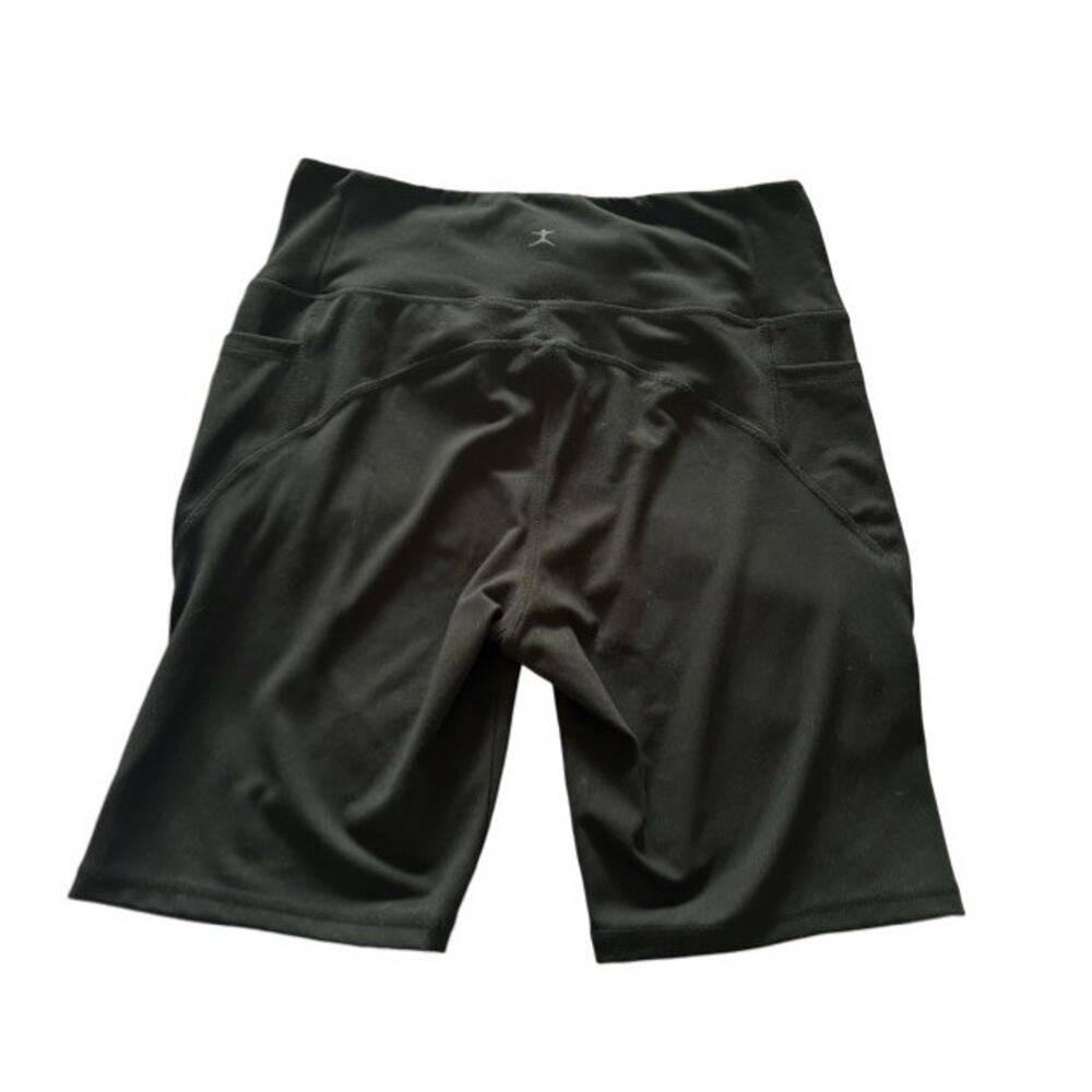 Danskin Biker Shorts Black 3 Pair Size Large Pockets High Rise - Picture 3 of 6